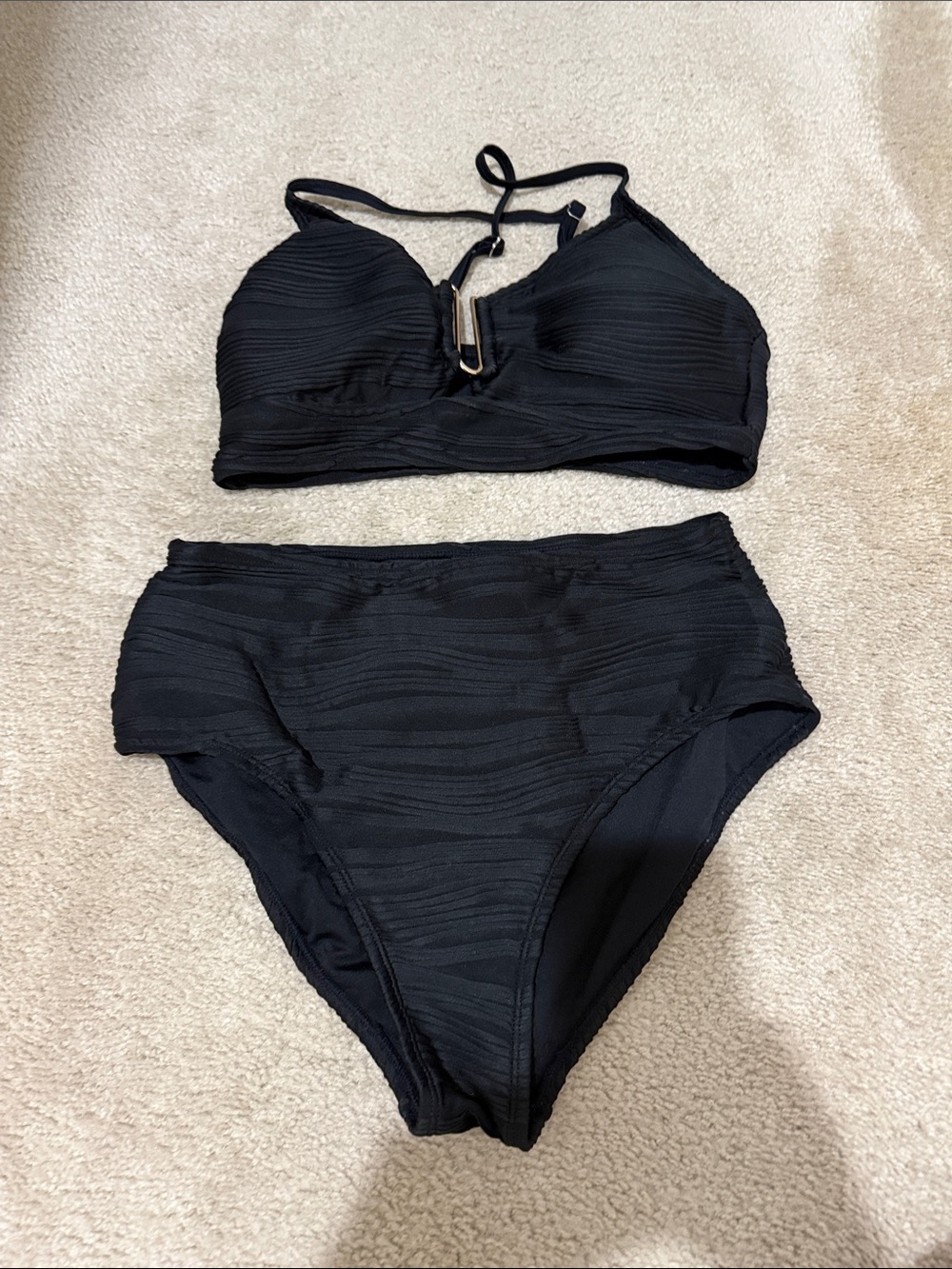 Women’s Black High-Waist Bikini Set